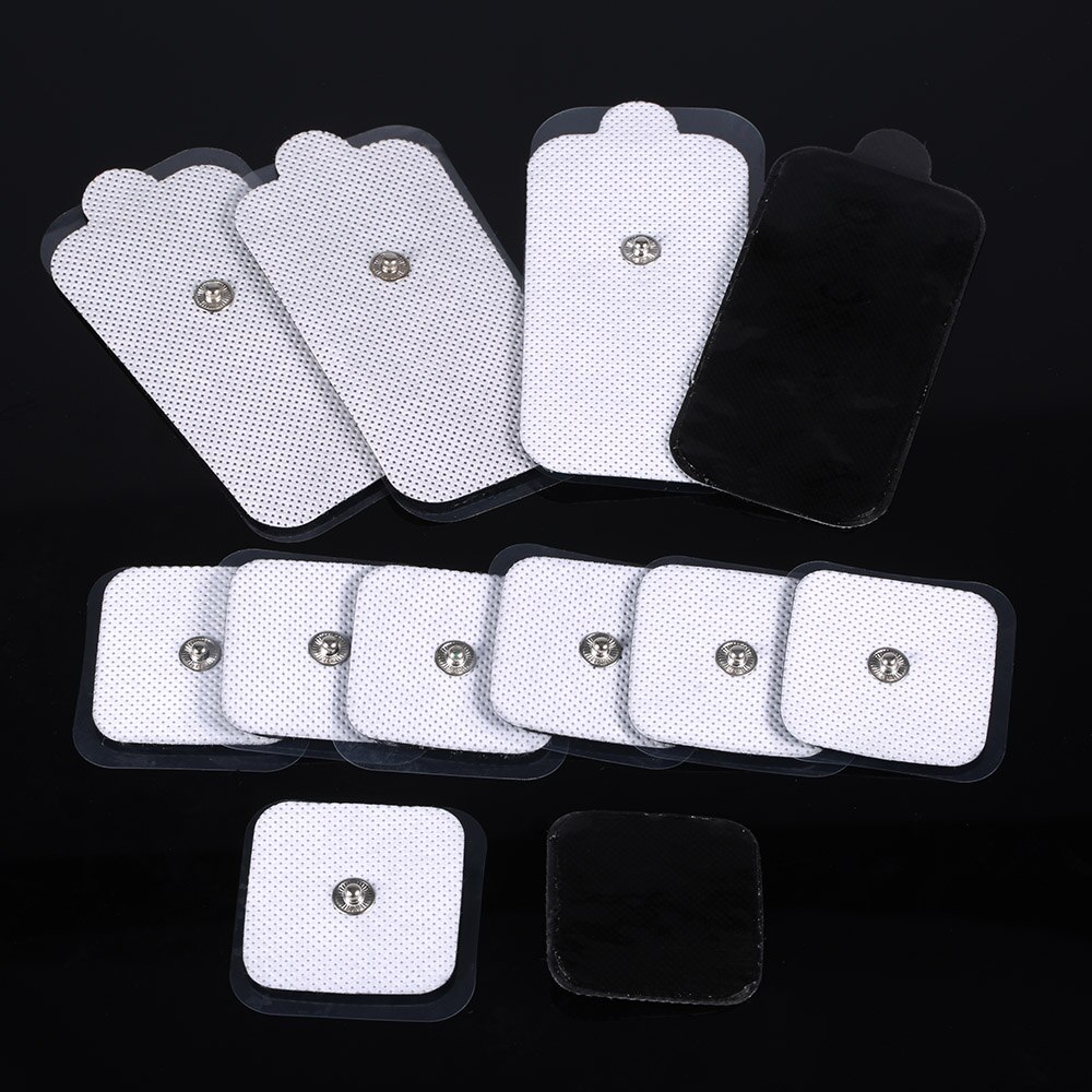 12pcs Nerve Stimulator Silicone Gel Electrode Pads Tens Electrodes Digital Therapy Machine Massage