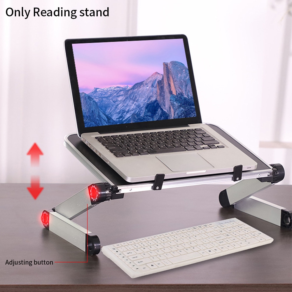 360 Graden Ajustable Boek Houder Stand Aluminium Opvouwbare Desktop Laptop Stand Voor Lezen Rest Home School Document Studie