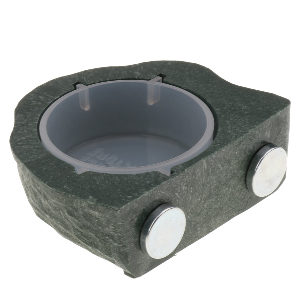 2 stk mini magnet gekko mater hylle reptil terrarium dekorativ fôringe bolle matte holder kopp gekko naturlig stein se hylle