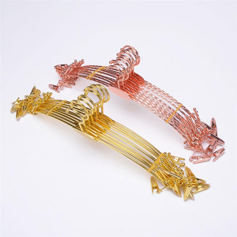 10 pçs cabides antiderrapantes cabides engrossados undewear cabide grampo cabides para casa loja de metal negrito antiderrapante roupa interior pendurado