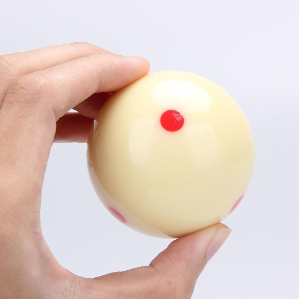 2-1/4 "mesa de reemplazo de resina herramienta de entrenamiento práctica deportiva billar piscina entretenimiento Cue Ball Mini Red Dots regulación tamaño