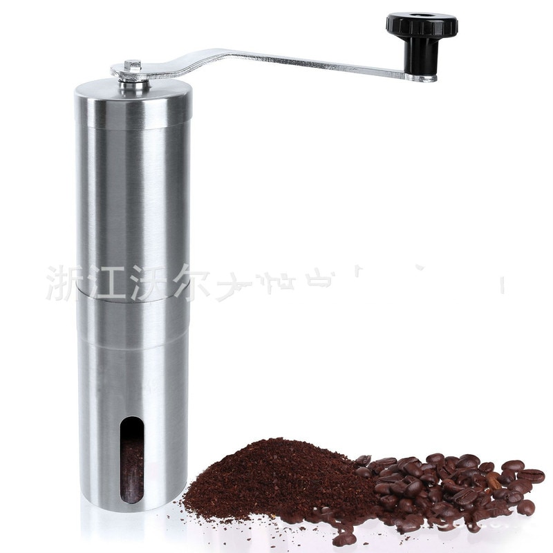 Stainless steel burr grinder mini coffee grinder upgrade chestnut aluminum manual coffee grinder MJ803