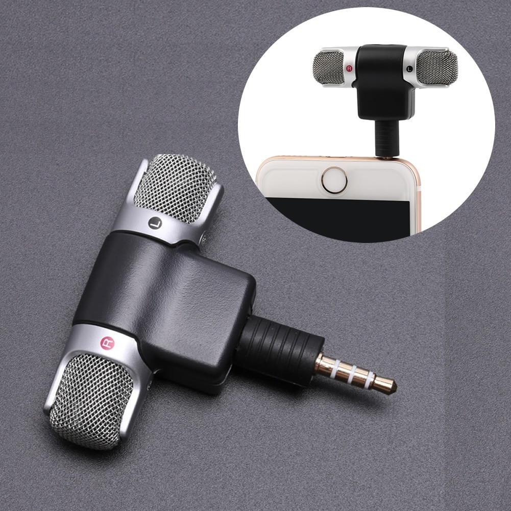 Mini 3.5Mm 4 Pin Jack Microfoon Stereo Microfoon Voor Mobiele Telefoon Opname Studio Interview Microfoon Voor Smartphone