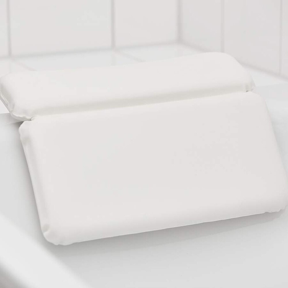 Bathtub Pillow PU Waterproof Sponge Bathtub Cushion Two panels waterproof PU cover With Suction Cups