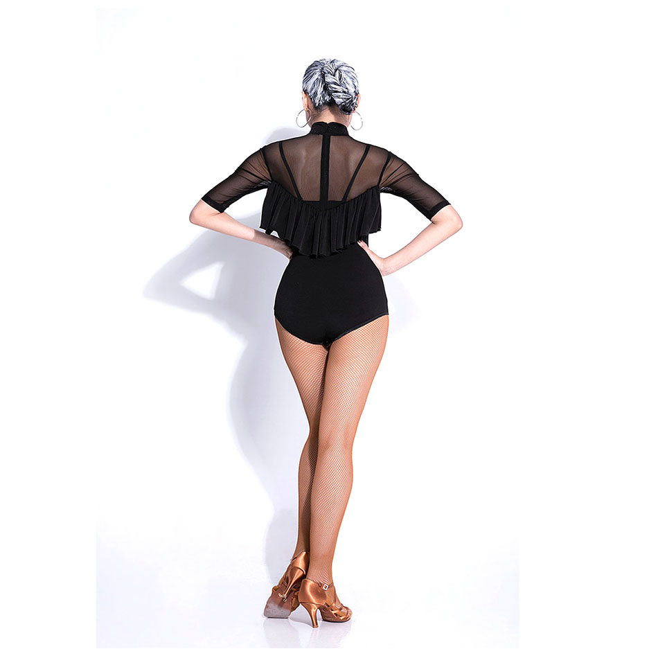 Latin Dance Dress Women Half Sleeve Latin Dance Tops with Safety Pant for Ballroom Samba Tango Chacha Dancing Performamnce L1034