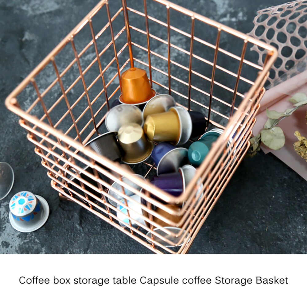 Capsules de café Nespresso universelles, panier de rangement Vintage, boîte de rangement noire pour café, Restaurant, salon de thé