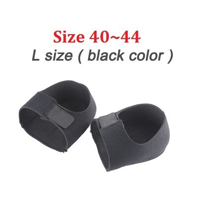 Plantilla para el cuidado de los pies, almohadilla amortiguadora para el dolor de talón, Tendonitis de Aquiles, Protector para aliviar la fatiga del pie, almohadillas de absorción de impacto: Black L (Size 40-44)