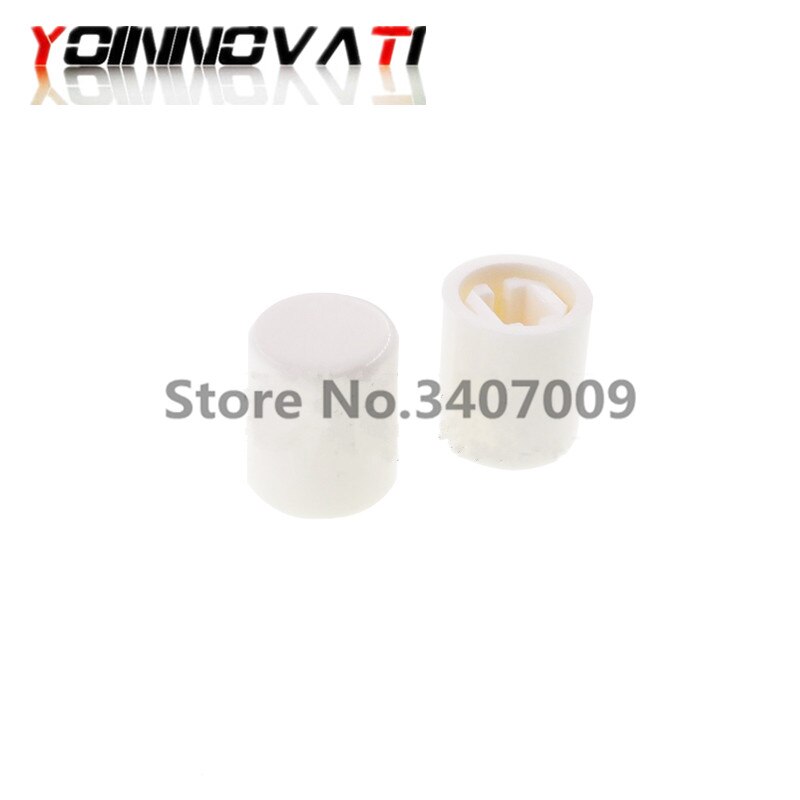 100PCS A03 Square Hole Rotary Power Button Power Switch Straight Key Switch Cap