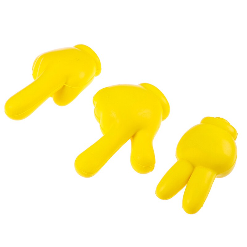 10cm Cute Yellow Finger Car Antenna Topper Eva Decorative Car Topper Balls