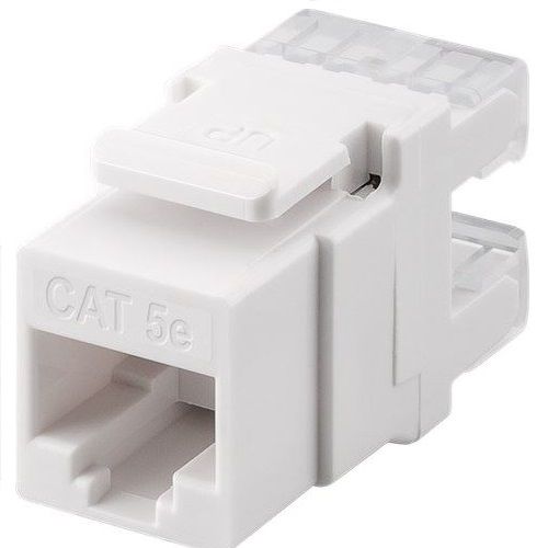 Keystone RJ45 hembra a TB110 Cat 5e UTP Blanco