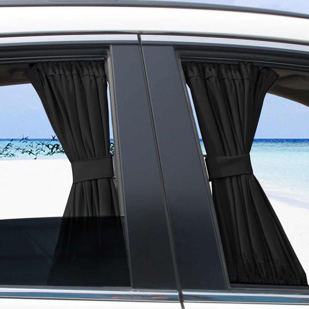 Car Curtains Window Shades UV Protection Auto Privacy Shade Valances for Side Window Universal Windshield Sunshade