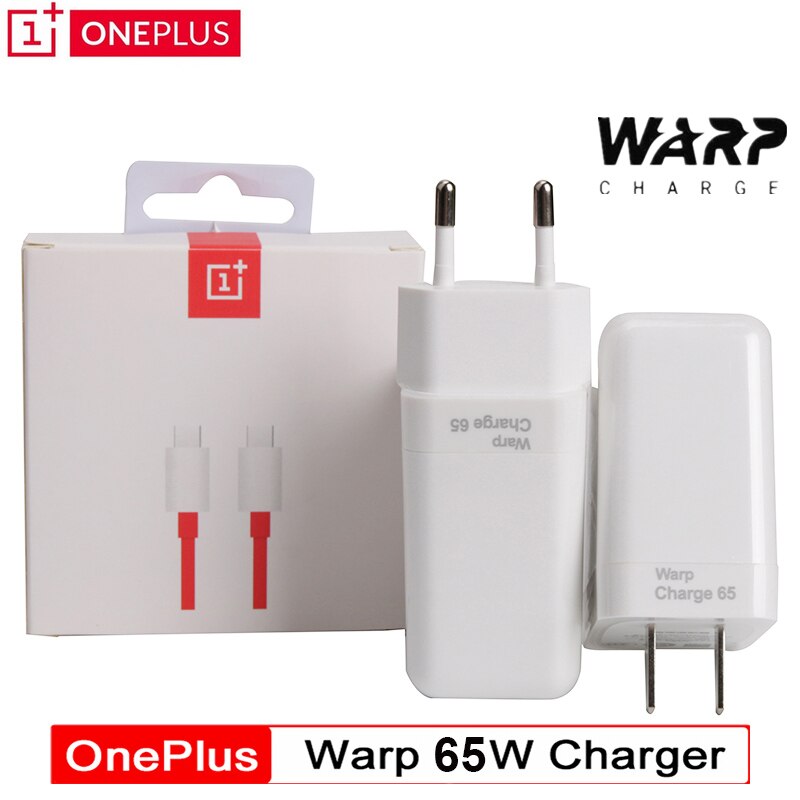 65W EU US Warp Charger For OnePlus 9 Pro 9R 8T 6A USB-C to USB-C Dash/Warp Charging Adapter For One Plus 8 Pro Nord 7T Pro 7 6 5