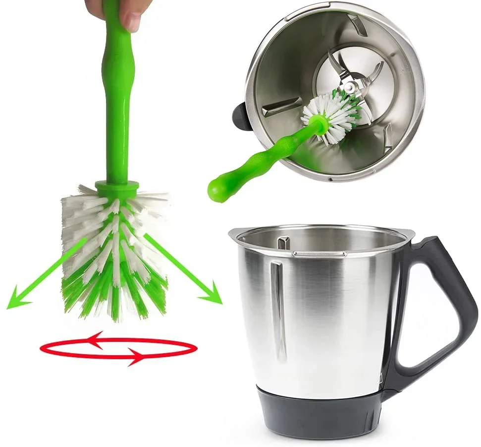 Klinge Messer Reiniger Schüssel Topf Waschwerkzeug Reinigung Scheuerbürste Ideal für Thermomix TM5 TM6 TM31 Lebensmittelmixer Monsieur Cuisine