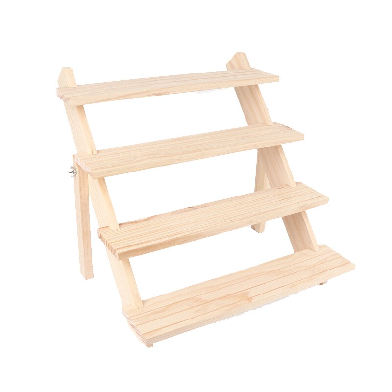 Log Ring Display Rack Multi-Layer Earring Earring Display Rack Jewelry Rack Detachable Earring Card Jewelry Rack: 4 layers