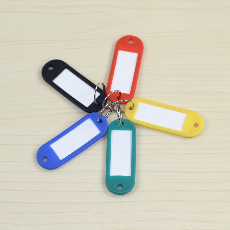 Key card plastic number plate key tag hotel key number tag label classification card key ring keychain