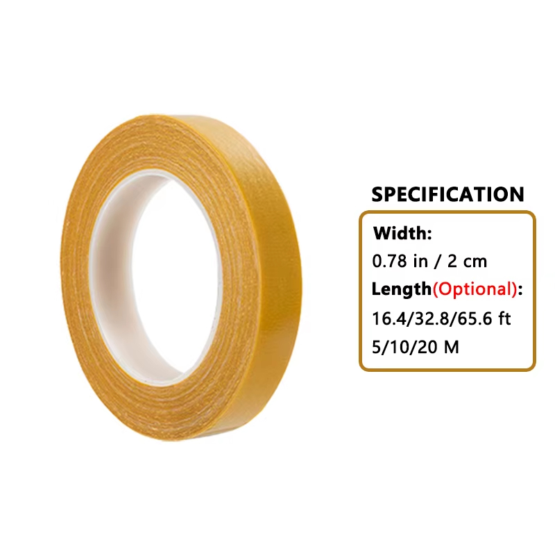 Cinta adhesiva de doble cara de fijación súper fina, malla translúcida resistente, impermeable, sin rastro, potente cinta para alfombras de rejilla: Marrón / 3M