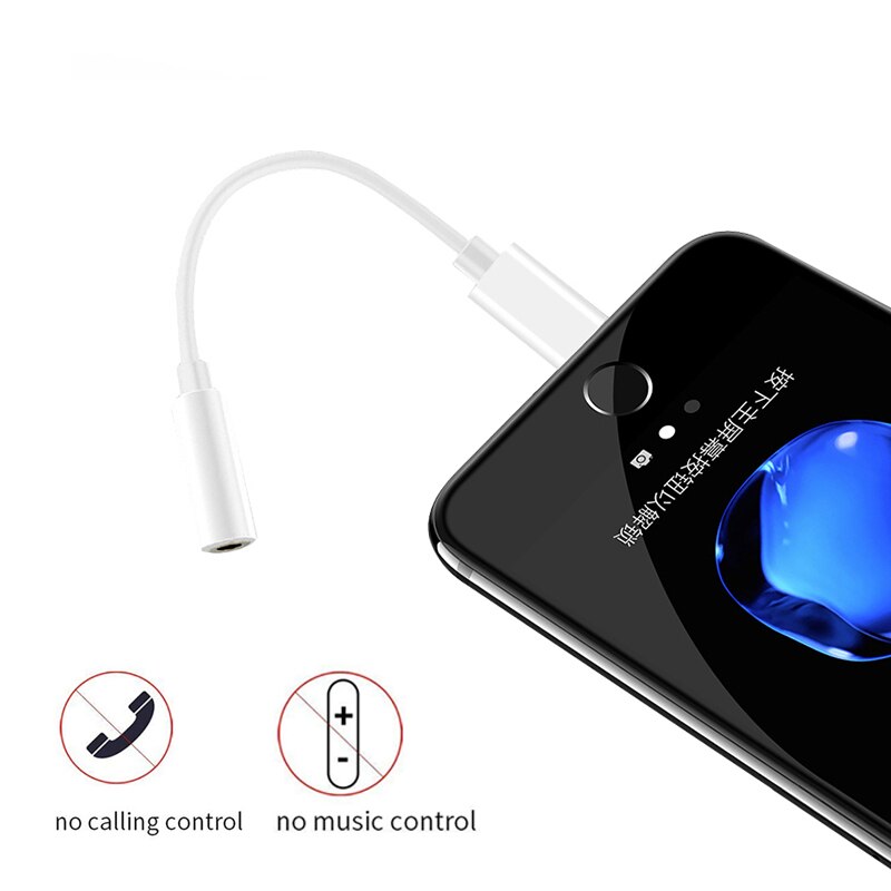 8 pin  to 3.5mm aux adapter för iphone 13 12 11 pro max mini xs xr x lighting  to 3.5 mm jack hörlurskontakt konverterare