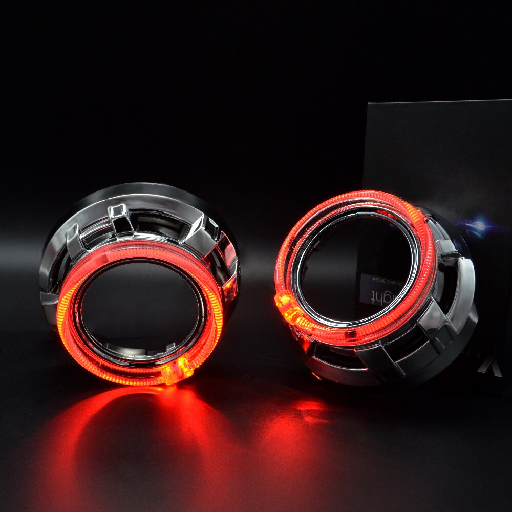 3.0inch hella 5 Bixenon hid Projector lens with RGB Bluetooth function angel eyes mask D1S D2S D3S D4S Xenon kit car assembly