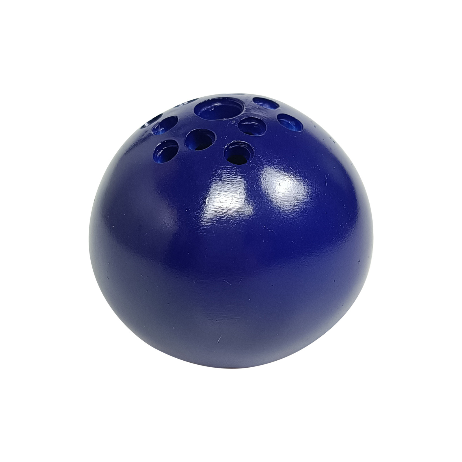 Ceramic Handmade Vase Flower Stone Table Decor Round Flower Vase with Holes Table Ornaments For Living Room: Navy Blue