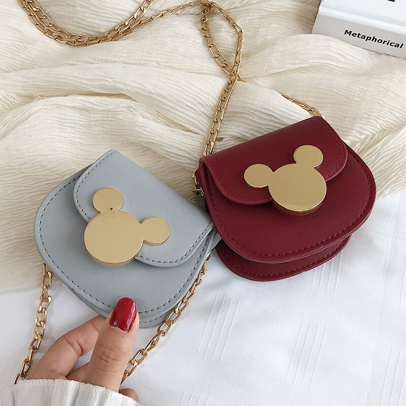 5 pièces de luxe filles Mini sac à main mignon enfants souris oreille florale sacs à bandoulière bébé enfants fête chaîne sac fille pièce porte-monnaie