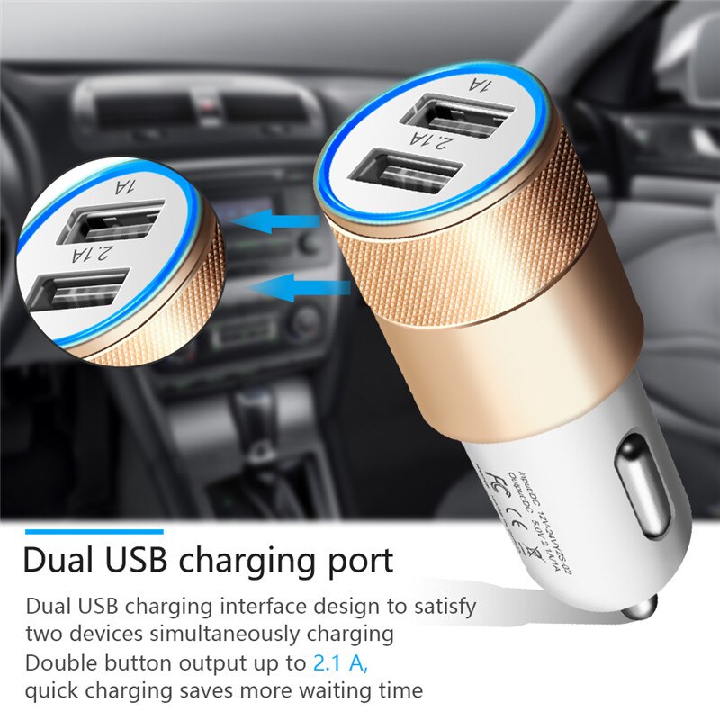 Mini USB Auto Ladegerät Für praktisch Tablette GPS 3,1 EINE Schnelle Ladegerät Auto-Ladegerät Dual USB Auto Telefon ladegerät Adapter in Auto Adapter