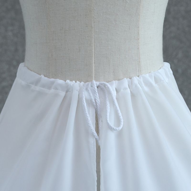 Trumpet Petticoat Skirt  with  Waist Corsage and 3 Hoops , Bridal Crinoline Slip