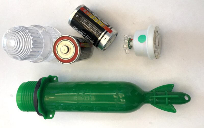 Posidon 25cm 3.0V Verschillende Kleuren Vissen Netto Signaal Licht Trekken Visnet Lamp Camping Outdoor Licht Vissen Float licht