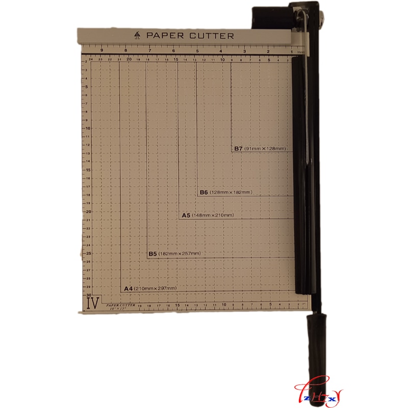 Paper Cutter A4 Paper Trimmer Heavy Duty White Photo Guillotine Craft Machine 12 inch Cut Length,10 Sheets Capacity