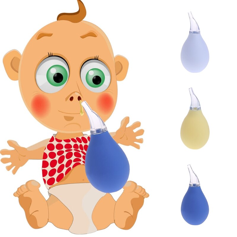 OOTDTY Baby Neugeborenen Nasensauger Saug Weiche Spitze Schleim Vakuum Laufende Nase Reiniger