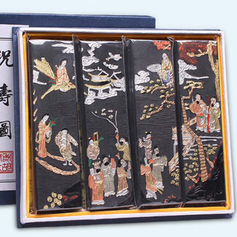 Chinese Ink Stick Set Chinese Calligraphy Traditional Painting Solid Ink Block Ink Grinding Sticks Art Calligraphy Supplies