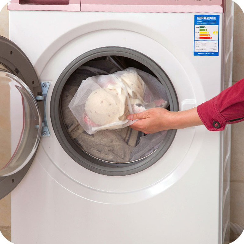 Kleidung Waschmaschine Wäsche Bh Hilfe Dessous Gittergewebe Netz Waschen Tasche Beutel Korb Kordelzug 3 Größen Wasserij Zorg