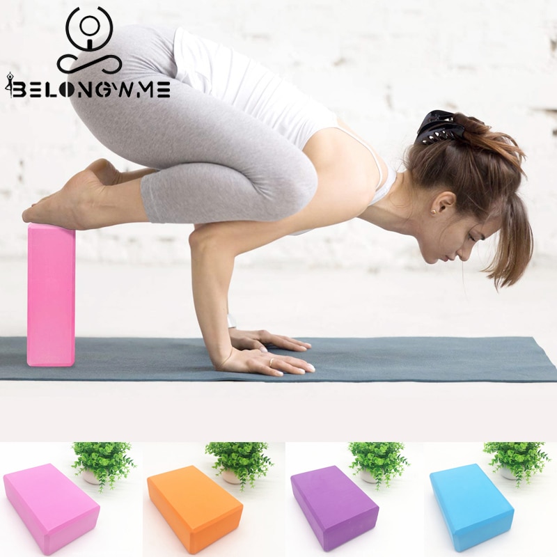 Belongwme eva yoga blokk skum murstein gym fitness pilates for trening fitness trening trening bodybuilding yoga bolster pute