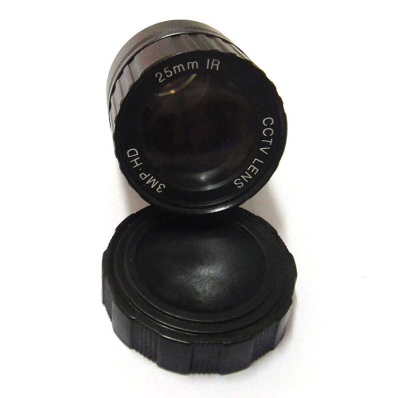 25mm CCTV Lens 3mp view 70m distance 11 degrees F1.2 IR Fixed Iris CS Mount for Security IP CCD Camera