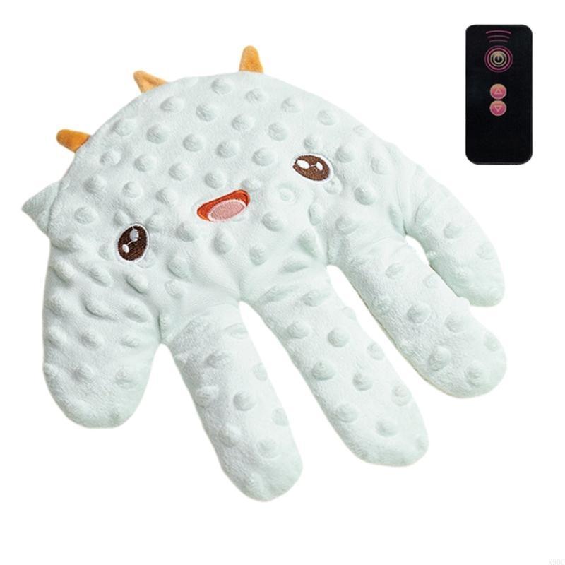 Soothing hand baby calming pillow for children, soft and breathable sleep aid for toddlers with gentle vibration: Purple