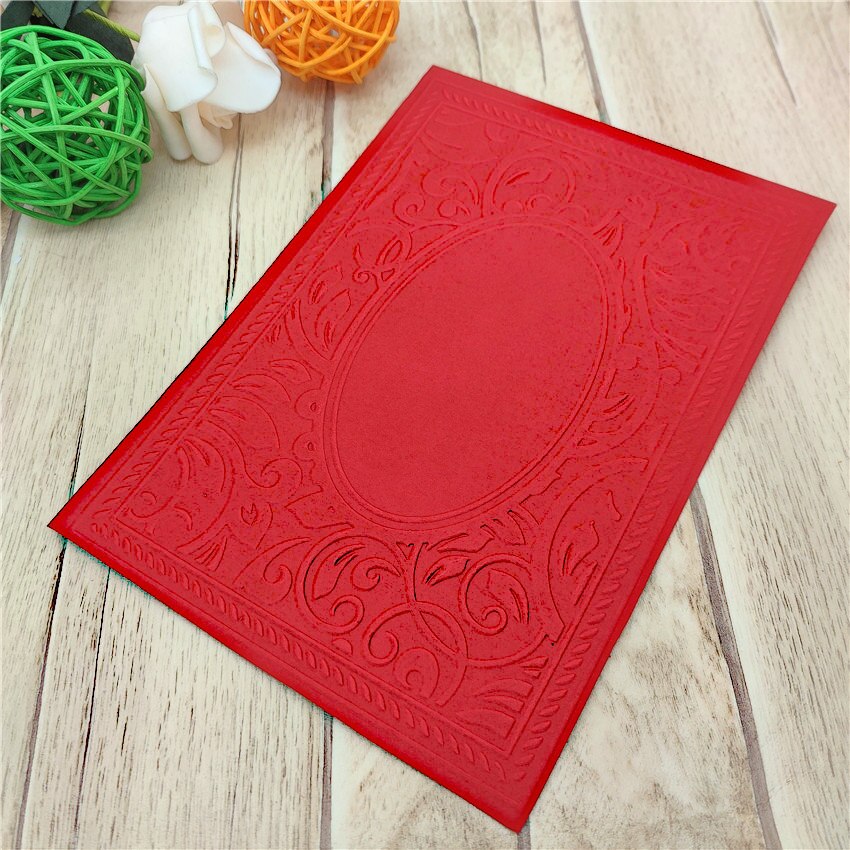 12.2*18CM Plastic Magic Mirror Template Easter Wreath Craft Card Making Paper Card Album Wedding Decoration Embossing Folders