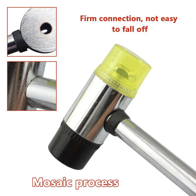 LMDZ 22cm Double-Faced Soft Mallet Rubber and Nylon Faced Hammer Mallet for Home Improvement Glazing Window Beads Tool Hand Tool