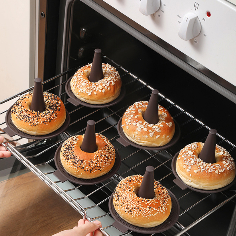 2/4/6pz Stampi per Torta Pannello Ciambella Strumento Ciambella Stampo per Cottura Ciambella Stampo in silicone Stampi per Pasticceria per Bagel e Ciambelle teglie per torte
