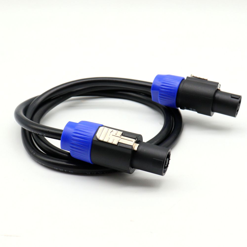 Speakon to Speakon Speaker Cable Male to Male Audio Cord 1M/2M/5M/10M for DJ Stage Sound System Locking Plug