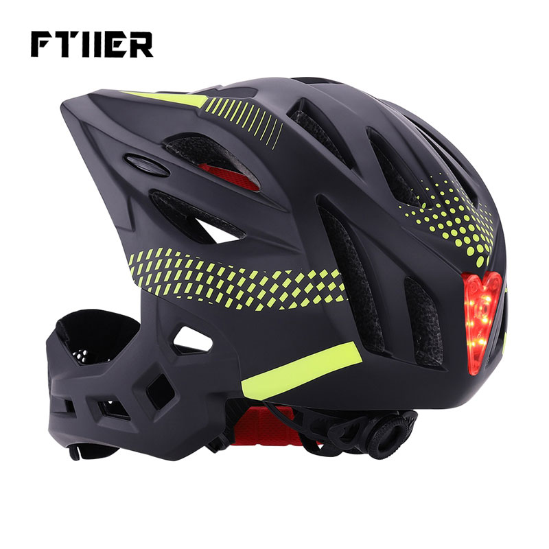 Casque de cyclisme pour enfants, intégral du visage, amovible, pour vtt, descente, équipement de sécurité