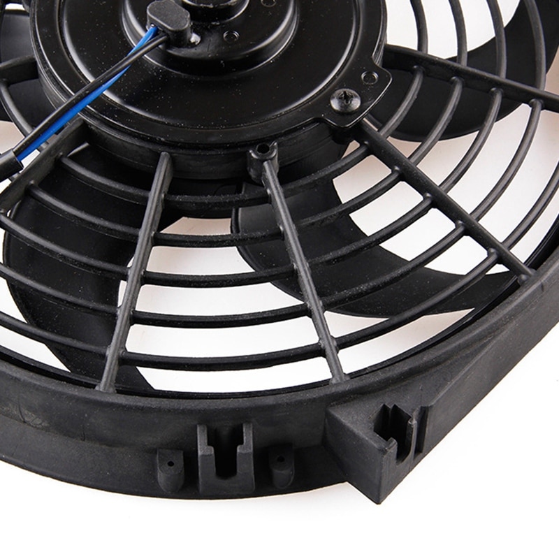 Universal 12 inch Car Water Oil Cooler Dc12V 90W Pull/Push Bend Black Blade Electric Cooling Radiator Fan For Car Kart Buggy