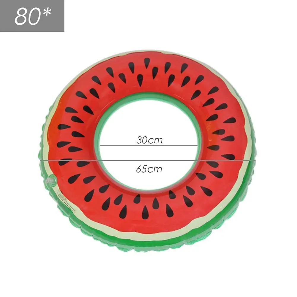 1 pc vattenmelonmönster badring för vuxna barn uppblåsbar madrass poolparty simning sommar strand flyta vattensport: Marinblå