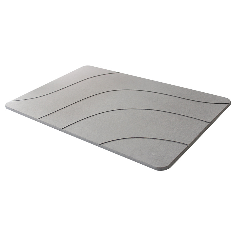 Alfombra de baño de piedra de diatomita para interiores, estera suave de barro de diatomita, absorción de agua, estera de ducha de piedra de diatomita de secado rápido, alfombras de entrada: Rojo
