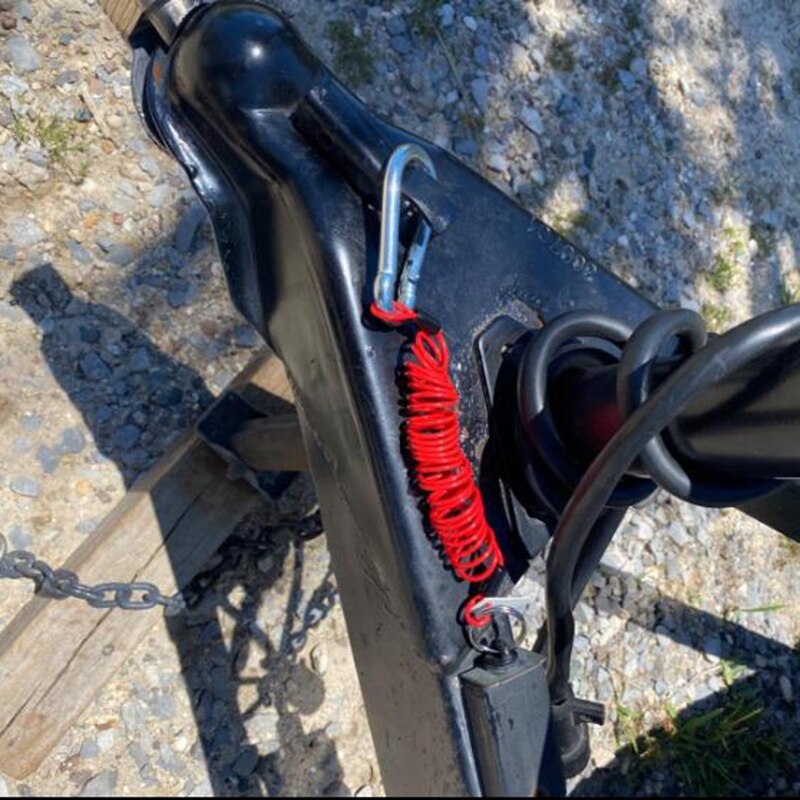 Trailer Spring Rope Safety Buckle,Zip 4 Foot Breakaway Cable 80-01-2140