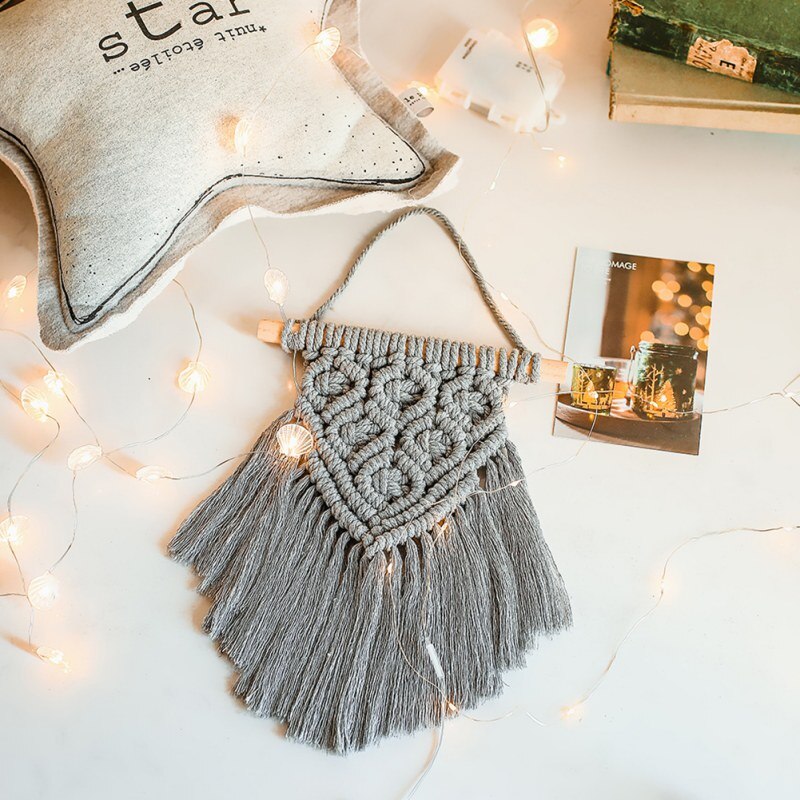 Bohemian Macrame Wall Hanging Tapestry Wedding Wall Decoration Backdrop Wall Decoration Home Bedroom Living Room Wall Ornament #