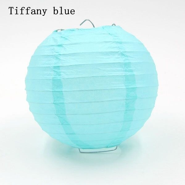 1Pcs 6Inch (15Cm) kleurrijke Papieren Lantaarn Ronde Lamp Bruiloft Thuis Party Festival Verjaardagsfeestje Decoratie Tuin Diy Supplies: Tiffany blue