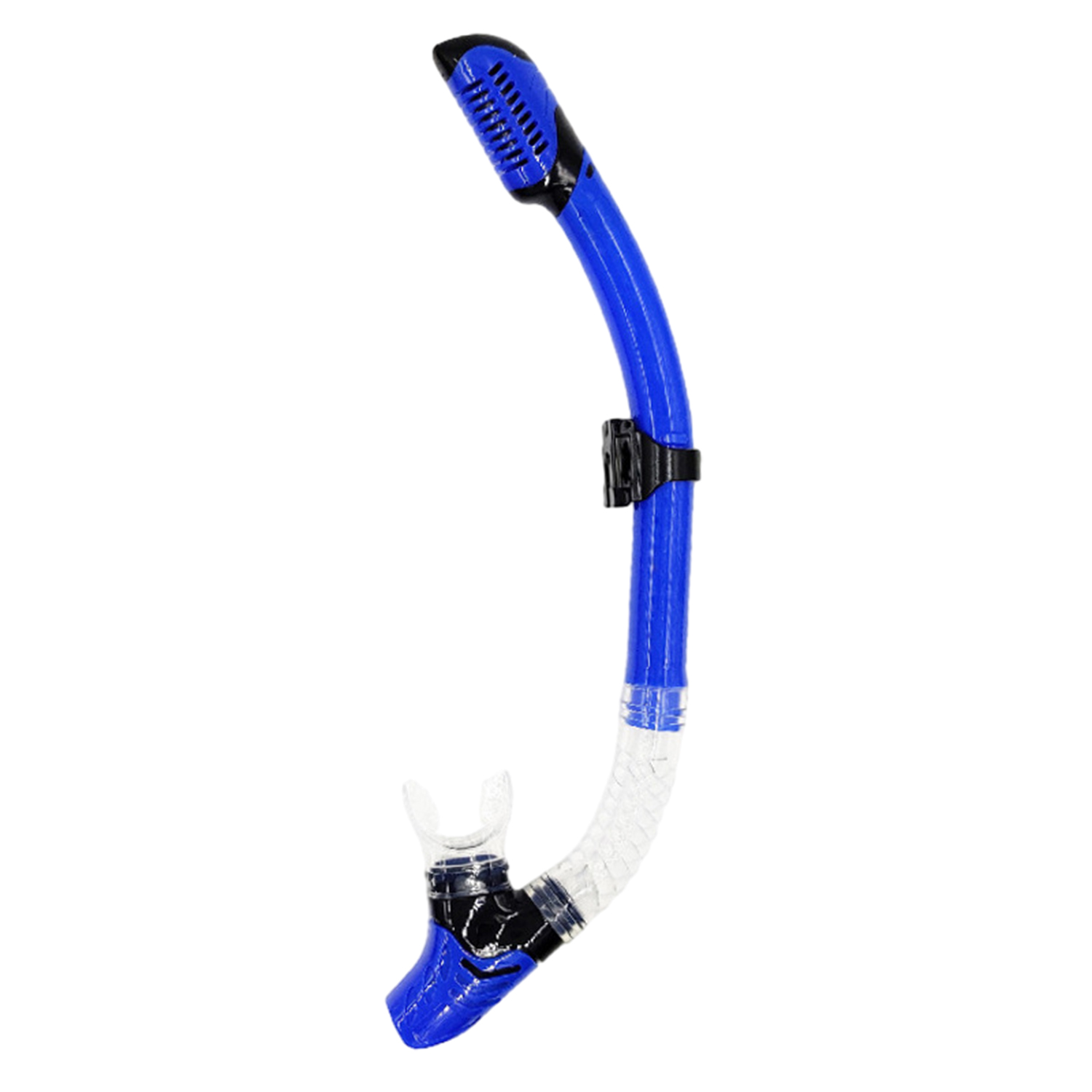 Swimming Training Snorkel Comfortable Silicone Snorkeling Single Hose Scuba Diving Adults Teenagers Children Swimming Gear: Blue