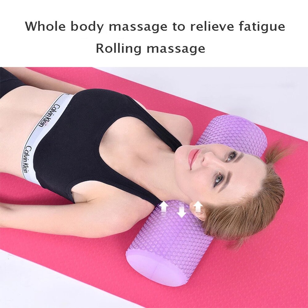30/45/60cm fitness pilates yoga skum rulleblokke eva yoga kolonne til nakke ryg arm talje hofte ben muskelmassage