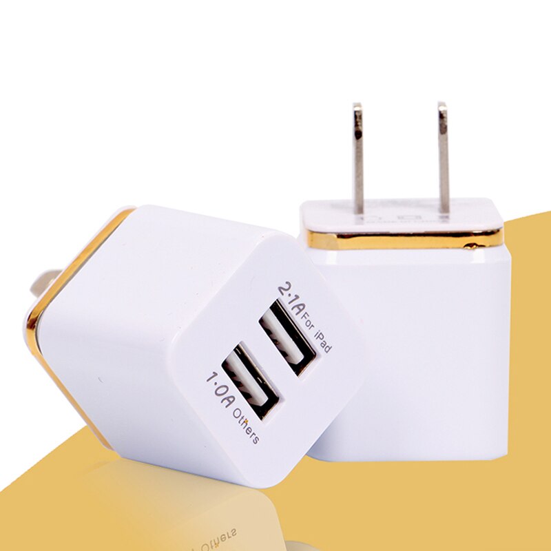 US Plug 5V 2.1/1A Dual USB AC USB Charger Wall Power Adapter for ipad iPhone Samsung HTC Cell Phones
