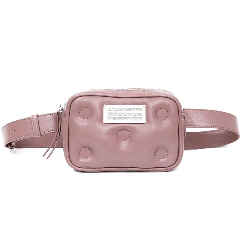 Winter Katoenen Tassen Voor Vrouwen Down Vrouwen Beroemde Schoudertas Cross Body Bags Vrouwelijke Riem Zak Mini Taille zakken Bum Bag: Pink