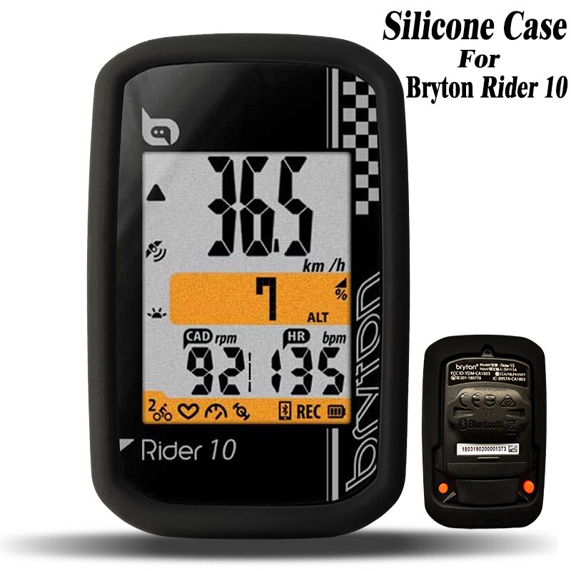 Fiets Computer Silicone Case &amp; Screen Protector Cover Voor Bryton Rider 10 Gps